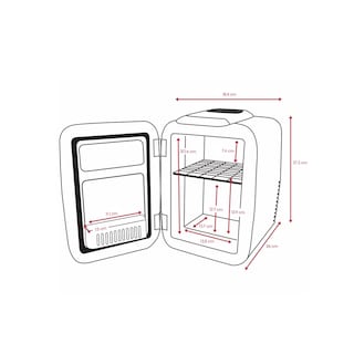 Foto 3 | Foto 3 | Mini Refrigerador Cooluli Classic Frío/Caliente 4l 6 Latas color Rosa