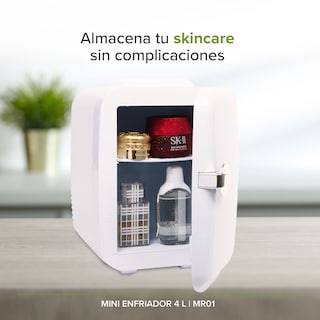 Foto 6 | Foto 6 | Mini Refrigerador Portátil Auto Casa Oficina Skincare 4 L MR01 Avera