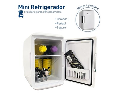 Foto 2 | Foto 2 | Mini Refrigerador Frigobar Mini Multifuncional Capacidad De 4l Para 6 Latas Bluelander