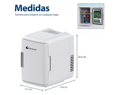 Foto 4 | Foto 4 | Mini Refrigerador Frigobar Mini Multifuncional Capacidad De 4l Para 6 Latas Bluelander