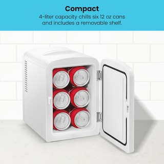 Foto 3 | Foto 3 | Minifrigorífico Portátil Chefman Iceman, Blanco, Capacidad De 4 Litros - Venta Internacional.
