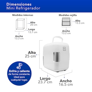 Foto 3 | Foto 3 | Rca Mini Refrigerador Blanco Cocina Rc-4w Auto Oficina