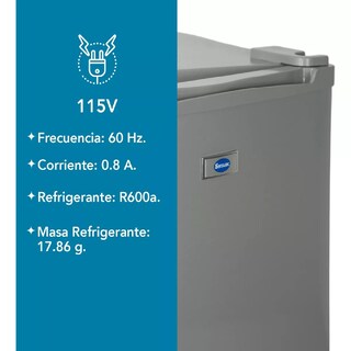 Foto 3 | Foto 3 | Frigobar Mini 1.6 Pies 46l Refrigerador Congelador Compacto Plata