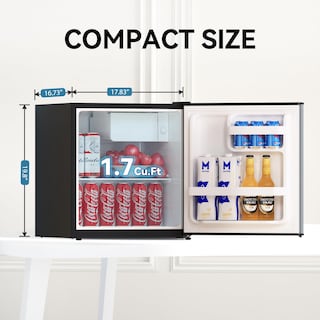 Foto 2 | Foto 2 | Minirefrigerador Frestec De 49 Litros Con Congelador De 1.7 Pies Cúbicos Para Dormitorio, Color Gris - Venta Internacional.