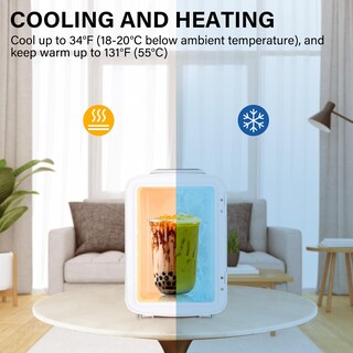 Foto 2 | Foto 2 | Minirefrigerador Simple Deluxe Portátil De 4 L/6 Latas, Enfriador/calentador Wh - Venta Internacional.