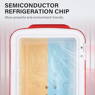 Foto 3 | Foto 3 | Minirefrigerador Simple Deluxe Portátil De 4 Litros Y 6 Latas, Color Rojo - Venta Internacional.