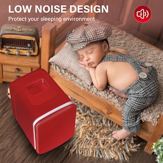 Foto 7 | Foto 7 | Minirefrigerador Simple Deluxe Portátil De 4 Litros Y 6 Latas, Color Rojo - Venta Internacional.