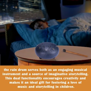 Foto 7 | Foto 7 | Tambor Rain Drum Palksky Para Chakras, 6 Pulgadas, Para Exteriores, Con 8 Notas - Venta Internacional.