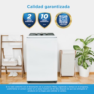 Foto 8 | Foto 8 | Lavadora Midea MA500W21/W Carga Superior Vortex Wash 21 K Agitador 3 Perillas Blanca