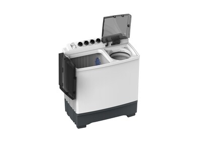 Foto 2 | Foto 2 | Lavadora Semiautomática Dos Tinas Midea 22 kg Twin Force Pulsator color Blanco