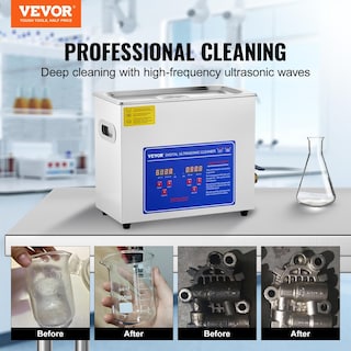 Foto 4 | Foto 4 | Limpiador Ultrasónico Vevor 6l 40khz Con Temporizador Y Calentador 110v 180w - Venta Internacional.