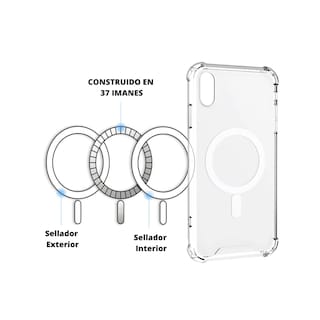 Foto 2 | Foto 2 | Funda Genérica Compatible con Batería Magsafe para iPhone 12 color Transparente