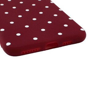Foto 2 | Foto 2 | Funda Triche Diseño Puntos Flexible color Vino para iPhone 11 Pro Max