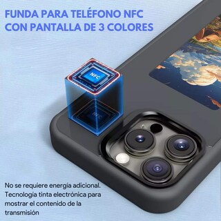 Foto 3 | Foto 3 | Funda Tinta Inteligente Pantalla Personalizable Mr. Gadgets para Iphone 13/14 Case Con Pantalla De Tinta Electrónica Protección