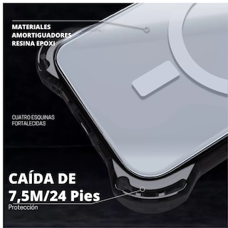 Foto 5 | Foto 5 | Funda Transparente Uso Rudo Ultra Bounce Para Iphone 13/14 Transparente Negro Magsafe