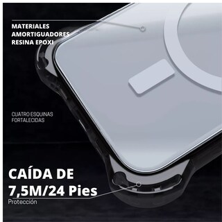 Foto 5 | Foto 5 | Funda Transparente Uso Rudo Ultra Bounce Para Iphone 13 Pro Negro Transparente Magsafe