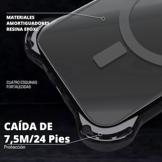 Foto 5 | Foto 5 | Funda Transparente Uso Rudo Ultra Bounce Para Iphone 14 Pro Color Negro