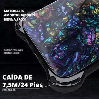 Foto 4 | Foto 4 | Funda Uso Rudo Ultra Bounce Concha Nacar Para Iphone 13 Pro Concha Color Negro