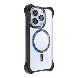 Foto 2 | Foto 2 | Funda Case Uso Rudo Ultra Bounce Epoxi para iPhone 15 Pro Coral Negro Mr. Gadgets Magsafe