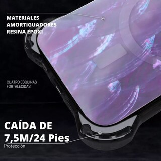 Foto 4 | Foto 4 | Funda Uso Rudo Ultra Bounce Concha Nacar Para Iphone 14 Plus/15 Plus Concha Color Morada Magsafe
