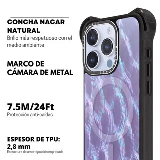 Foto 5 | Foto 5 | Funda Uso Rudo Ultra Bounce Concha Nacar Para Iphone 14 Plus/15 Plus Concha Color Morada Magsafe