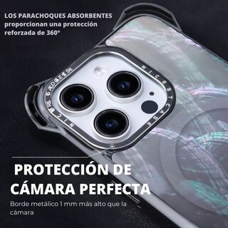 Foto 4 | Foto 4 | Funda Uso Rudo Ultra Bounce Concha Nacar Para Iphone 15 Concha Gris Magsafe