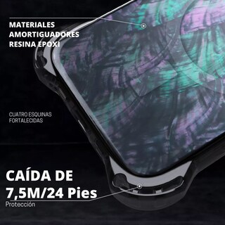Foto 3 | Foto 3 | Funda Uso Rudo Ultra Bounce Concha Nacar Para Iphone 15 Promax Concha Color Gris Magsafe