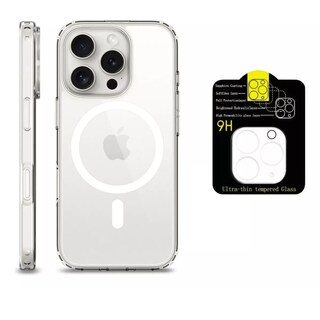 Foto 1 | Foto 1 | Kit Mica Cámara para iPhone 16 + Funda Case Transparente para iPhone 16 Pro