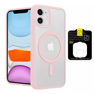 Foto 1 | Foto 1 | Kit Mica Cámara Para Iphone 16 + Funda Case Transparente Para Iphone 16 Pro Max / Rosa