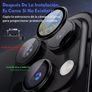 Foto 6 | Foto 6 | Kit Funda + Mica Pantalla + Aros Cámara Para Iphone Magsafe Para Iphone 12 / Azul