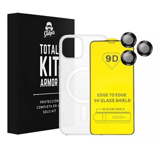 Foto 1 | Foto 1 | Kit Funda + Mica Pantalla + Aros Cámara Para Iphone Magsafe Para Iphone 14 Pro / Negro