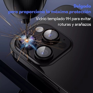Foto 5 | Foto 5 | Kit Funda + Mica Pantalla + Aros Cámara Para Iphone Magsafe Para Iphone 15 Promax / Negro
