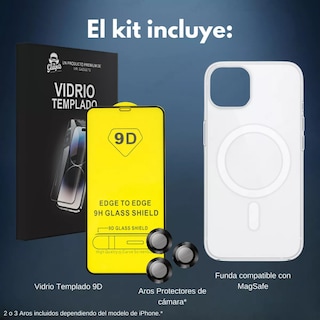 Foto 2 | Foto 2 | Kit Funda + Mica Pantalla + Aros Cámara Para Iphone Magsafe Para Iphone 16 Plus / Titanio