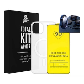 Foto 1 | Foto 1 | Kit Funda + Mica Pantalla + Aros Cámara Para Iphone Magsafe Para Iphone 16 Pro / Azul