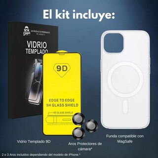 Foto 2 | Foto 2 | Kit Funda + Mica Pantalla + Aros Cámara Para Iphone Magsafe Para Iphone 16 Pro Max / Azul