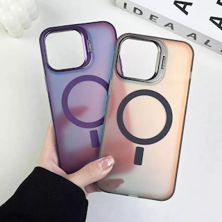 Foto 7 | Foto 7 | Funda Case Tornasol Soporte Premium Para Iphone 16 Magsafe Para Iphone 16 Plus / Titanio Natural