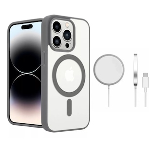 Foto 1 | Foto 1 | Funda Para Iphone Magsafe Uso Rudo + Cargador Iphone 15 Pro Titanio