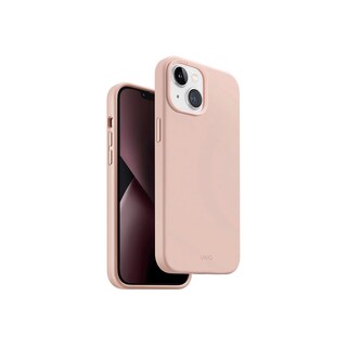 Foto 1 | Foto 1 | Funda UNIQ Lino (Magclick) para iPhone 14 Magsafe Silicón Premium Híbrida