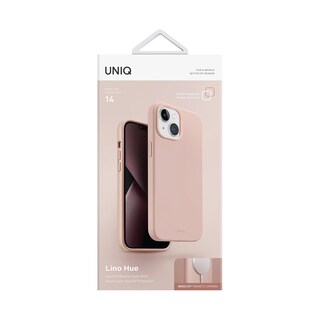 Foto 5 | Foto 5 | Funda UNIQ Lino (Magclick) para iPhone 14 Magsafe Silicón Premium Híbrida