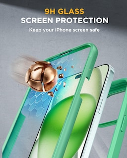 Foto 4 | Foto 4 | Funda Miracase Glass Series Para Iphone 15 Plus De 6.7 Pulgadas, Color Verde - Venta Internacional.