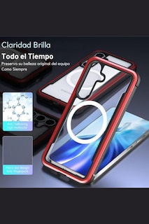 Foto 8 | Foto 8 | Funda Aluminio Raptic Shield Uso Rudo Magnetico Para Samsung S25 Plus Rojo