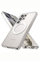 Funda Aluminio Raptic Crystal Uso Rudo Magnetico Para Samsung S25 Ultra Transparente
