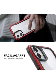 Foto 7 | Foto 7 | Funda Aluminio Raptic Shield Uso Rudo Para Iphone 16 Pro Rojo