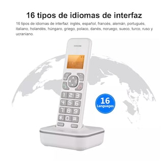 Foto 3 | Foto 3 | Teléfono Inalámbrico Con Contestador Automático Blanco