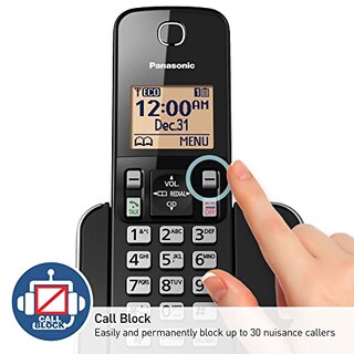 Foto 3 | Foto 3 | Teléfono Inalámbrico Panasonic Kx-tgc350b con Bloqueo de Llamadas - 1 Teléfono - Venta Internacional