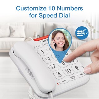 Foto 3 | Foto 3 | Teléfono Con Cable Vtech Sn1107 Con Botones Grandes Y Altavoz - Venta Internacional.