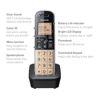 Foto 3 | Foto 3 | Teléfono Inalámbrico Panasonic Kx-tgb812s 6.0 2 Piezas - Venta Internacional