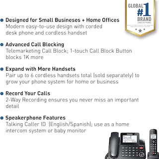 Foto 2 | Foto 2 | Teléfono Panasonic Kx-tgf850b con Bloqueo de Llamadas - Venta Internacional
