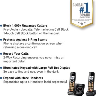 Foto 2 | Foto 2 | Teléfono Inalámbrico Panasonic Kx-tgd832m con Contestador Automático - Venta Internacional
