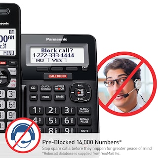 Foto 3 | Foto 3 | Teléfono Inalámbrico Panasonic Kx-tgf944b Call Block 4 Auriculares - Venta Internacional